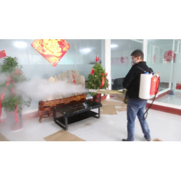 Disinfecting backpack fogging machine for coronavirus